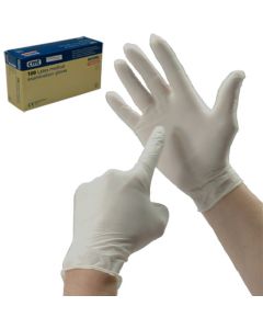 Latexhandschuhe, Reinigungshandschuhe - 100 Stk.  Größe L